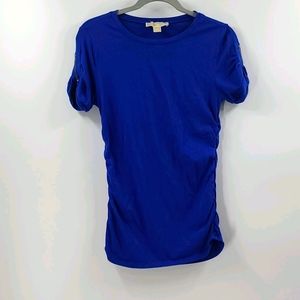 Michael michael kors cobalt blue short sleeve top